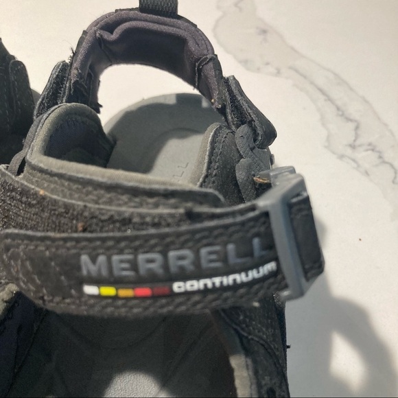 MERRELL Continuum Sz 8 Open Toe Hiking Hook & Loop Closures Adjustable Sandals - Picture 2 of 14